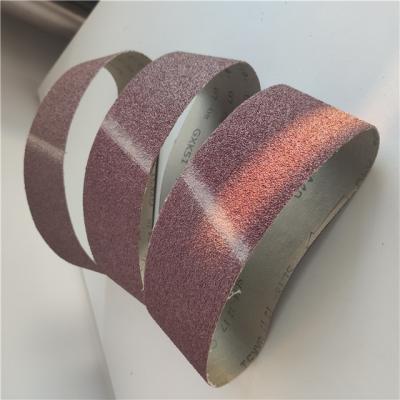 China Cleaning Weld Seams Sand Paper Sandpaper Roll Abrasive Belts Endless Sanding Belt Abrasive Belts For Surface Polishing for sale