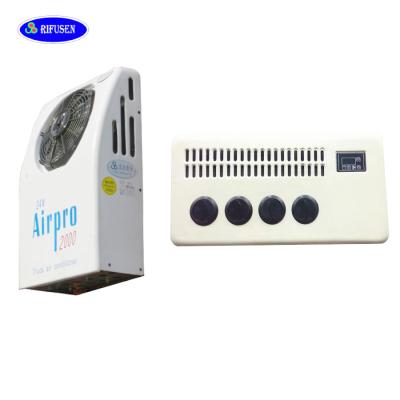 China RIFUSEN DC 12v or 24v auto air conditioner DT20f model for truck rv engineer vehicle 900*795*200MM for sale