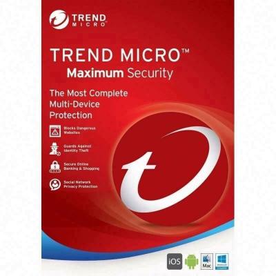 China Globally Trend Micro 3 Years 10 Devices Software Website Security Internet Antivirus Max Security Enable for sale