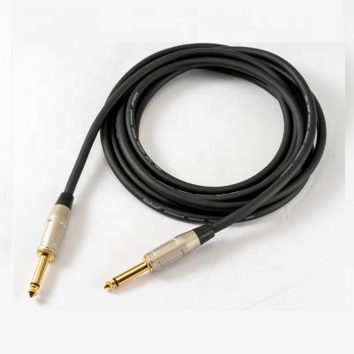 China 10ft 6.35 guitar bass mono to 6.35 mono guitar cable from china supplier for guitar bass for sale