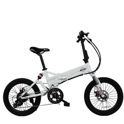 China Aluminum Alloy 20 Inch 48V 21Ah 500W Folding Urban Big Tire Bicycle Electric Bike for sale