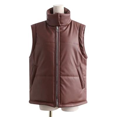 China Sustainable Manufacturer Girls Vests Vest Jacket Winter Stand Collar Casual Sleeveless Vest for sale