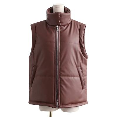 China Ultra Light Low Price Sustainable Casual Jacket Polyurethane Down Vest Women Winter Sleeveless Stripper Jackets for sale