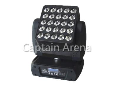 China 25*12W 29CH / 117CH RGBW LED Beam Moving Head Stage LCD Matrix Light for sale