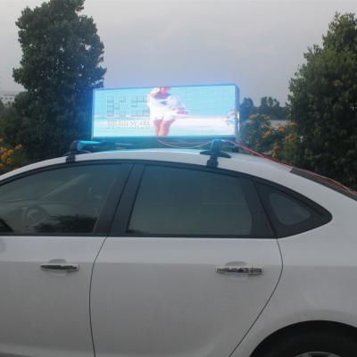 China 3G WiFi GPS Full Color Taxi Top LED Display Outdoor Taxi Cab Advertising Signs for sale