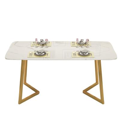 China EUROPEAN Accept Customized Nordic Modern Dining Tables Set Dining Furniture Marble Top Table for sale