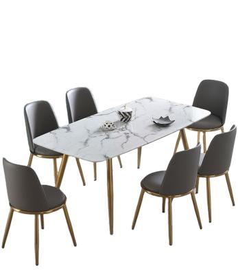 China Nordic EUROPEAN Dining Table Rectangle Apartment Home Dining Table And Chair Set Small Dining Table for sale