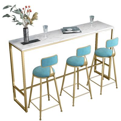 China Easy To Use And Durable Modern Luxury High Height Table Design Furniture Bar Cocktail Round Breakfast Wedding Bar Tables And Chairs for sale