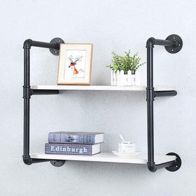 China Industrial Industrial Pipe Shelves , Rustic Wall Mount Floating Storage Shelf for sale