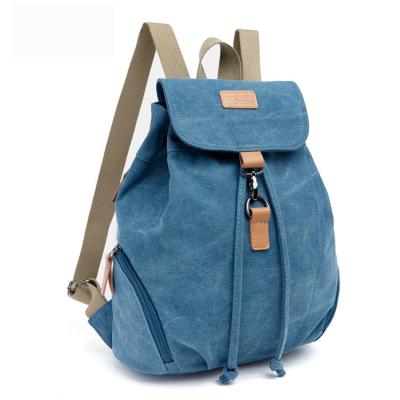 China Fashion Waterproof Women's Canvas Backpacks Pinch Casual Outdoor Shopping Daypacks School Rucksack Hiking Universal Travel School Bag for sale