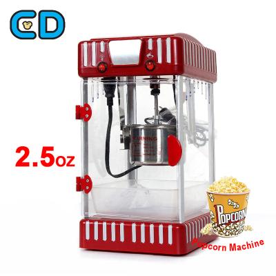 China Hot-Oil Popper Nostalgia Paramount Popcorn Machine Presto 2.5OZ Automatic Commercial Gourmet Popcorn Machines For Popcorn for sale