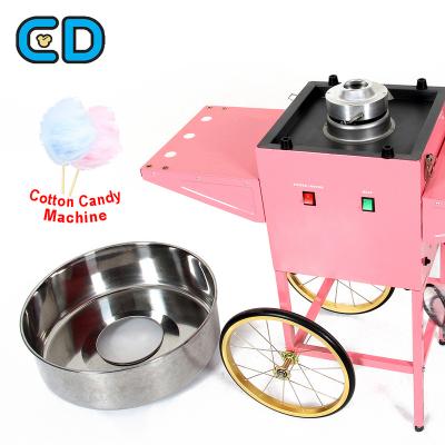 China Chinese pink flower machine small automation cotton floss maker commercial candy floss machine and cart for sale for sale