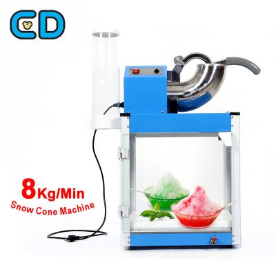 China With safety device small commercial countertop crushed ice maker stainless steel shaved ice cube snow cone machine for snow cones for sale