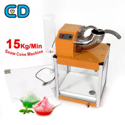 China With Safety Device Commercial Countertop Crushed Ice Machine Personal Shaver Snow 500W Table Top Crushed Ice Cream Cone Maker Machine For Sale for sale