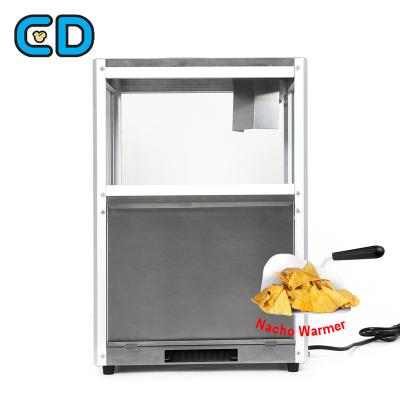 China Automatic Nacho Corn Flake Warmer Makers Machines Stainless Steel 100W Nachos Pop Corn Maker Warmer Machine for sale