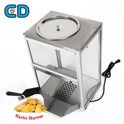 China Automatic Nachos Pop Up Warmer Machine Stainless Steel 100W Nacho Chip Corn Flake Warmer Maker Corn Makers Machinery for sale