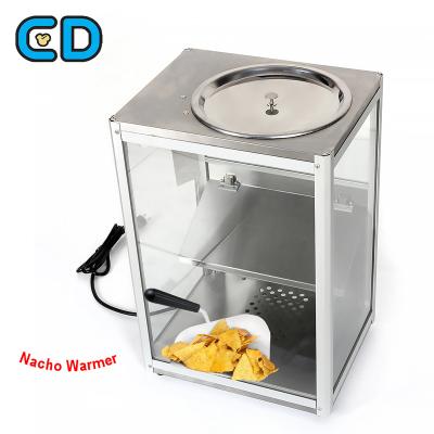 China Automatic Nachos Corn Flake Pop Nacho Chip Warmer Maker 100W Stainless Steel Countertop Oatmeal Warmer Machines for sale