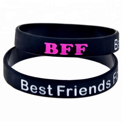 China 50PCS BFF Best Friends CLASSIC Silicone Bracelet Forever For Students for sale