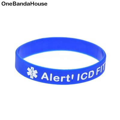 China 50PCS CLASSIC Alert ICD Fit Silicone Wristbands Adult Size for sale