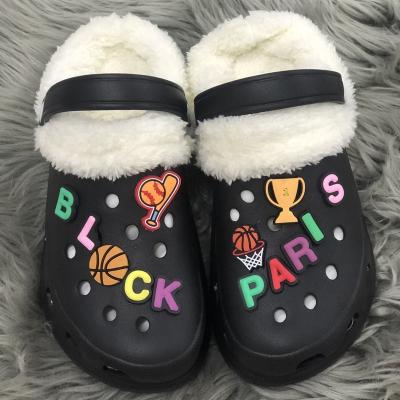 China Wholesale Fashion Trend Custom Warm Winter Platform Eva Nurse Classic Ladies Women Fur Sandals Slippers Garden Shoes for sale