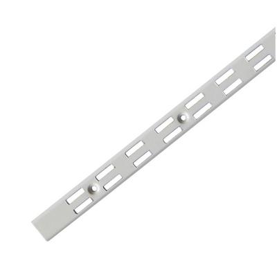 China For display commodity Wall Fixing Channel Double Slot for Slatwall 2400MM Long, Hole Center 50MM for sale