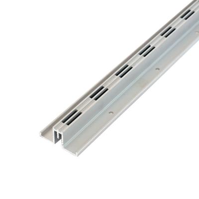 China Double-hole New 2'' Aluminium Channel with Double Slot for Shop Fixture for sale