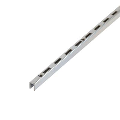 China Stores Chrome Single Hole U channel steel Column/Slotted Channel/Upright for Stores for sale