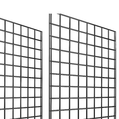 China Carbon Steel Wall Grid Shelf Hanging Wire Mesh Grid Panel For Display for sale