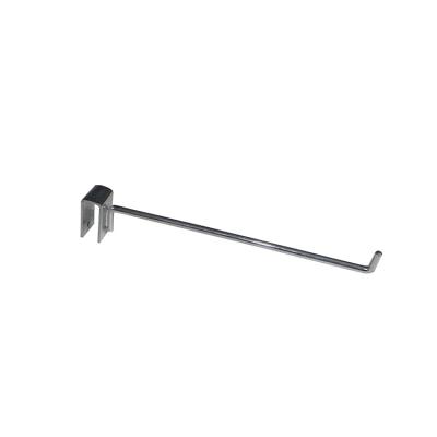 China Wholesale Straight Iron Faceout Hook For Square Pipe Clothing Hook for sale