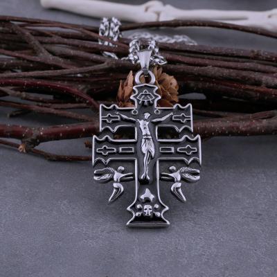 China Wholesale Jesus Angel Men's Punk Stainless Steel Pendant Heavy Industry Ross Pendant Items for Bulk Resale for sale