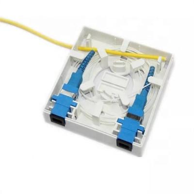 China FTTH FTTB FTTX Network 2 or 4 FTTH SC/LC Core Distribution Box Fiber Optic Termination Box for sale