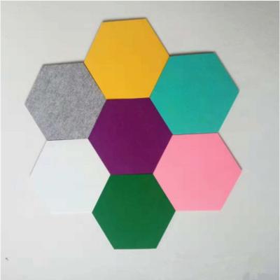 China Creative DIY Science Educational Toys Intelligence Board Kindergarten Hexagonal Self Adhesive New Notice Board Felt for sale