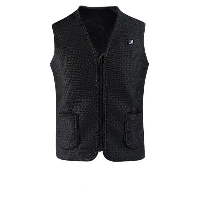 China Power Bank Cotton Windproof Vest Customize Down Battery Pack Jacket Thermal 12 Zones USB Rechargeable Heated Vests for sale