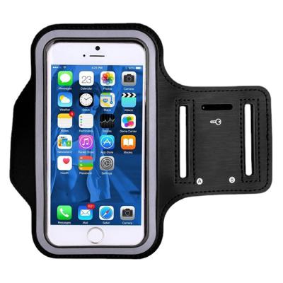 China Women Waterproof Silicone Men Running Reflective Sports Cell Phone Armband Arm Bag for sale