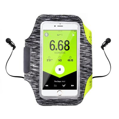 China Waterproof Silicone Arm Bag Sports Men Women Mobile Phone Running Reflective Armband for sale