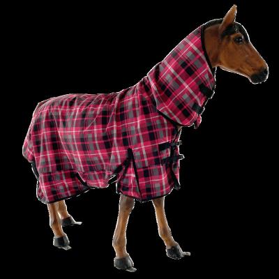 China Wholesale Breathable Outdoor Winter Plaid Therapy Horseware Stable Waterproof Horse Blankets With Cotton Filling for sale