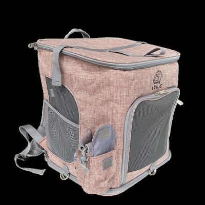 China Factory Wholesale Logo Adjustable Airline Approved Portable Folding Pet Carrier Travel Stocked Custom Transport Bags Pet Bag for sale