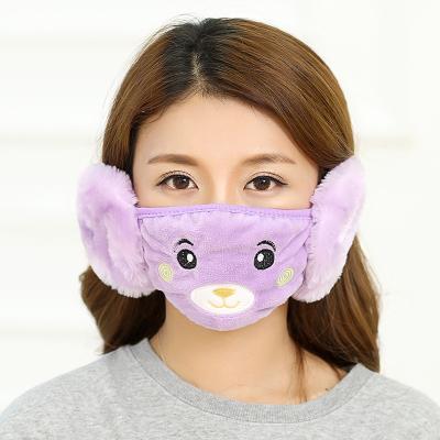 China High Breathability Kids Shape Cartoon Animal Winter Masks New Warm Plush Earmuff With Cover For Adult for sale