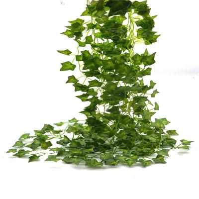 China 85Ft 12 Strands Silk Ivy Artificial Flowers Fake Hanging Vine Leaves Garland Home Garden Wall Wedding Party (Ivy) for sale