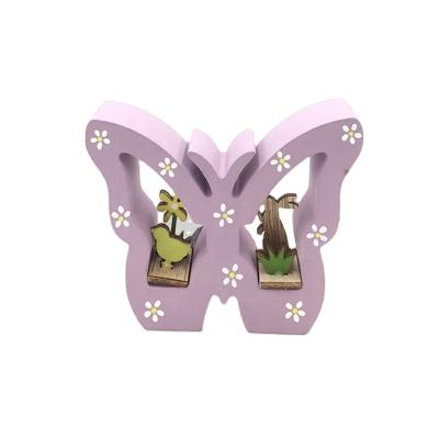 China Europe Crafts Wooden Butterflies Carved Shape Home Decoration Desktop Ornaments for sale