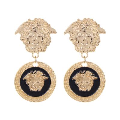 China Unique Fashion Lotus 18K Gold Plated Jellyfish Hip Hop Stud Earrings Women Accessories for sale