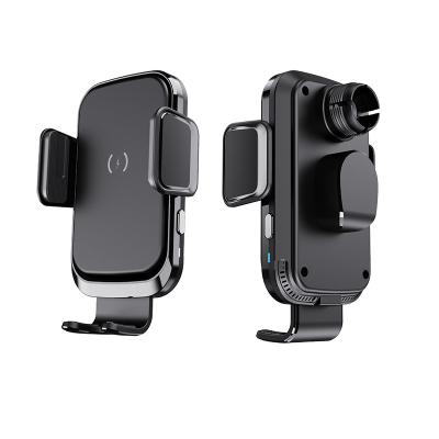 China Qi Function Control 15W Qi Mount QC 3.0 Car Phone Holder Charger Aesthetic Electric Head Charging ASAP Type c Wireless Type For iPhone for sale