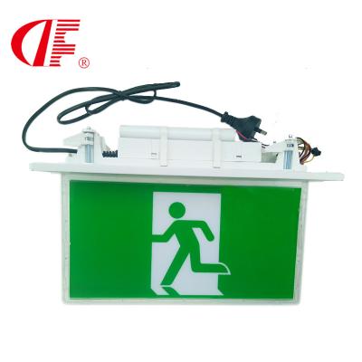 China Ceiling Recessed Light Acrylic Emergency Exit Mounted LED Emergency Light Exit Sign LED Emergency Exit Lighting Sign Safety Evacuation Warning Light 110-220V for sale