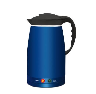 China Hot Sale Stainless Steel Kettle Double Layer Hot Sale 360 ​​Degree Rotation Electric Kettle China Supplier 1.7 Liter Electric Kettle for sale