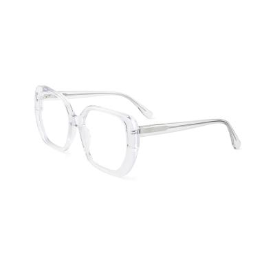 China Use For Prescription Glasses 2022 New Arrival Unisex Clear Transparent Eyewear Fashion Acetate Design Glasses Frames for sale