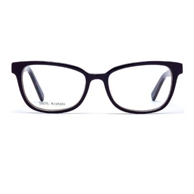 China Wearing 2021 newest double color spectacle acetate slim men men glasses frame blue light blocking glasses 2022 for sale