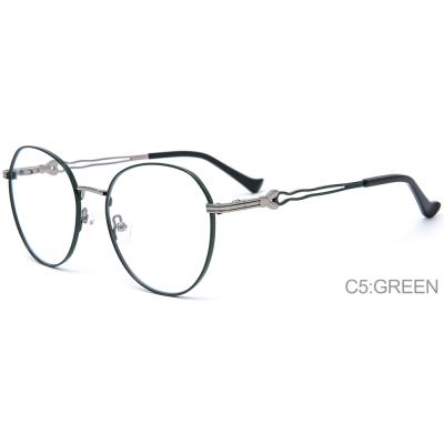 China From China Factory Round Reading Glass Optical Frame 2021 Metal Wholesale Popular Model Eyewear for sale