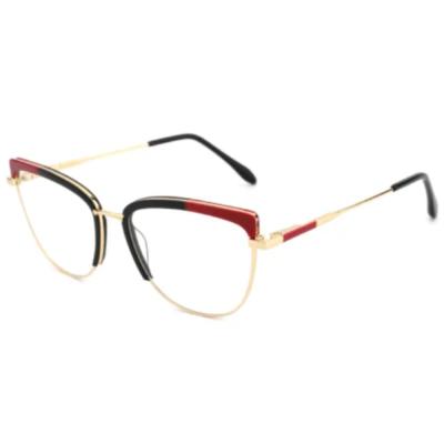 China Wholesale Fashion Eyeglass Frame Fashion Style Photochromic Metal Optical Spectacle Frame for sale