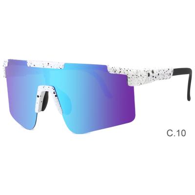 China Sports sunglasses 2021 mirror night men sports polarized sunglasses google PC PC frame, 10pcs/each PC color 300 pieces 145-123 Shanghai port for sale