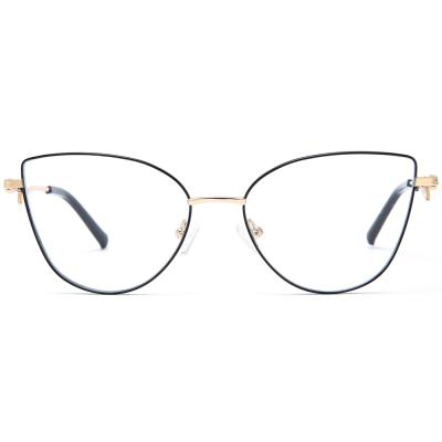 China 2021 new style china factory wholesale eyeglasses photochromic metal optical frame for women for sale